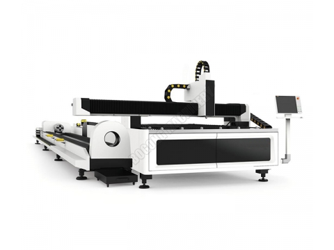 Tube and plate fiber laser cutting system